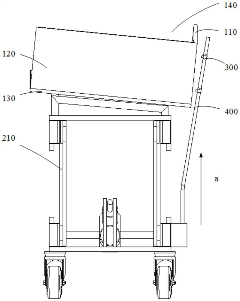 Automatic lifting material receiving bin and printing production line