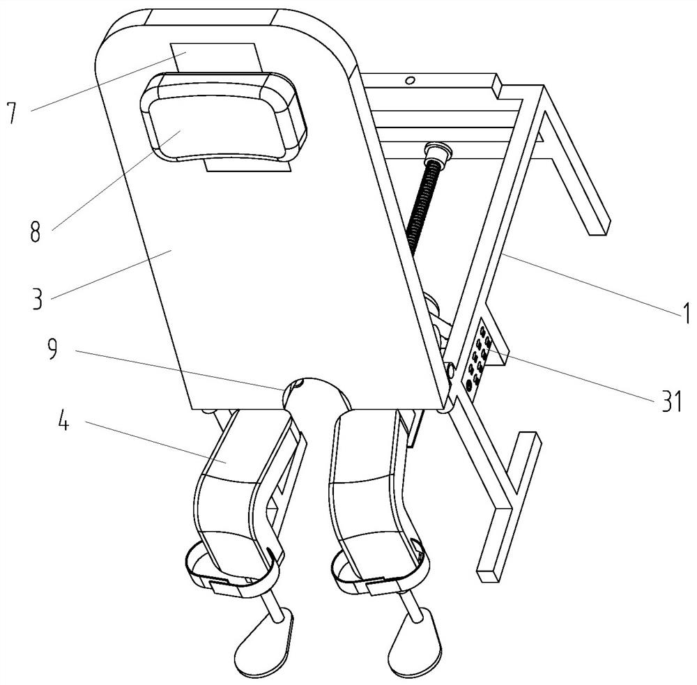 Turnover type lithotomy position examination flushing bed