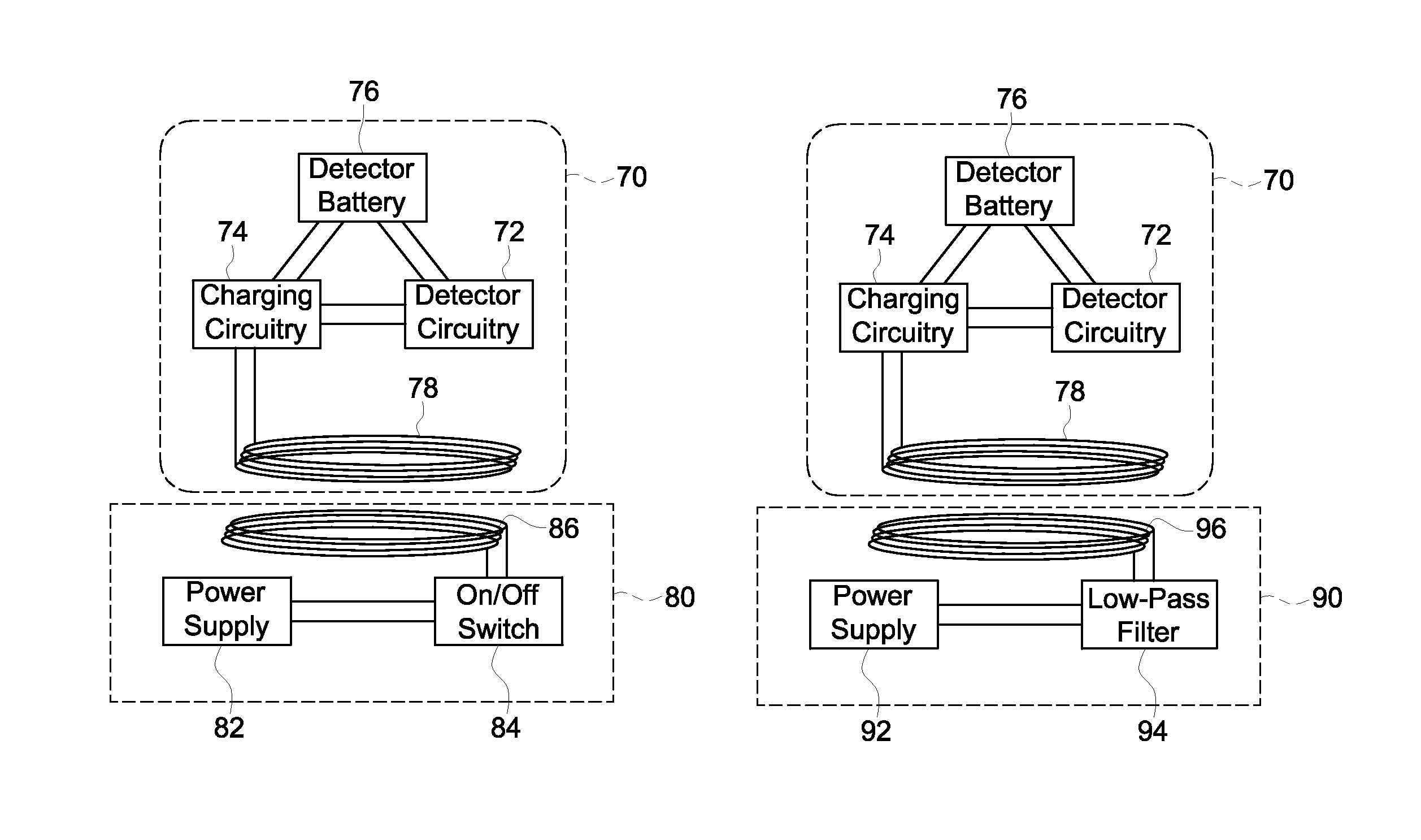 Power and communication interface between a digital X-ray detector and an X-ray imaging system