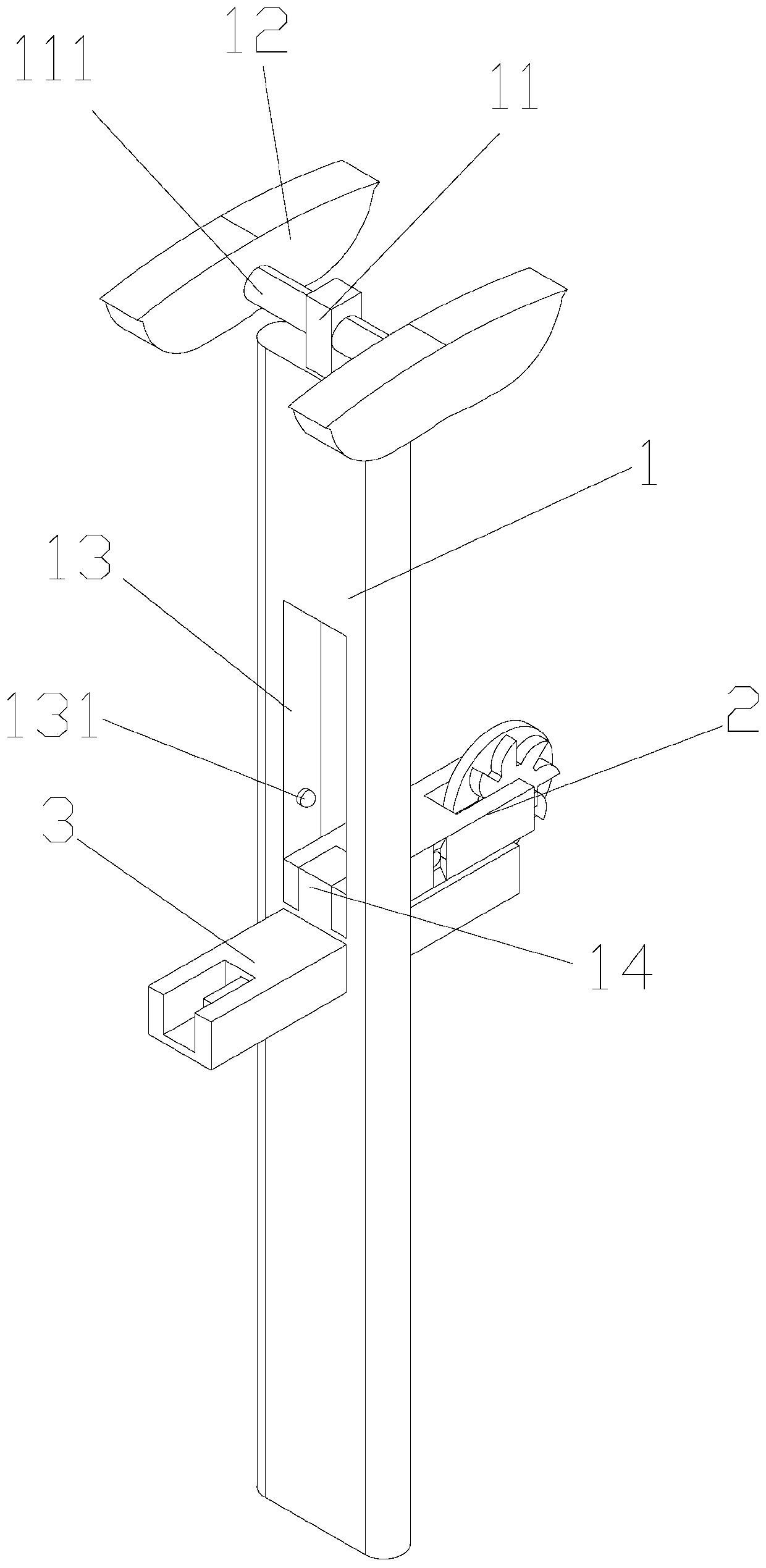 A joystick for an electric balance car