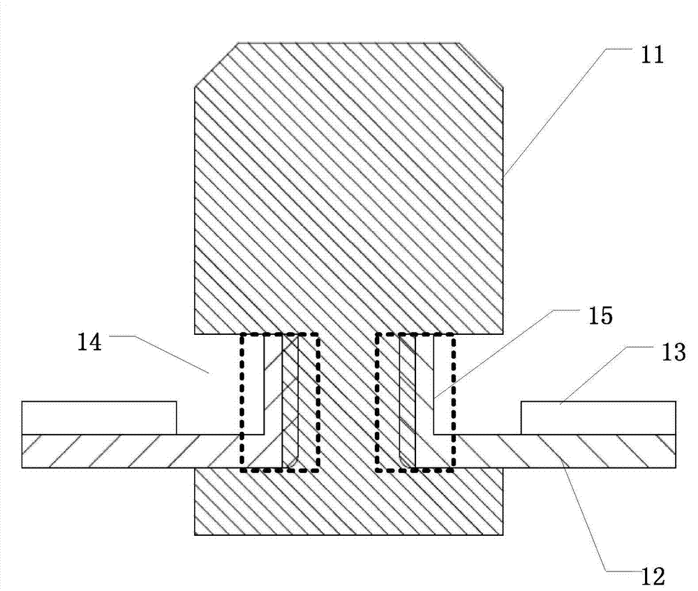 Waterproof button structure and mobile terminal device