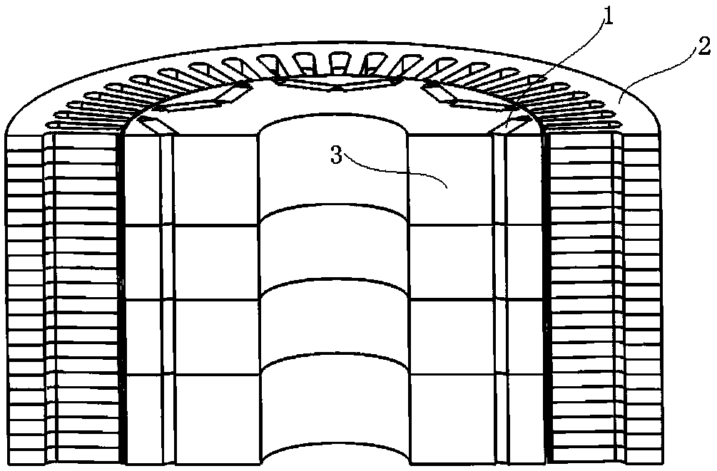 Remanufacturing permanent magnet motor based on mixed permanent magnet and mixed laminated iron core