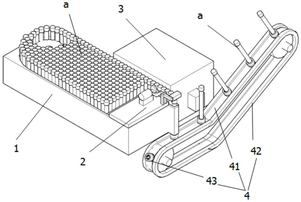 A blood collection tube storage and delivery device