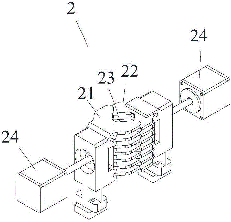 Automatic dispensing system for plastic ampoule bottle and dispensing method