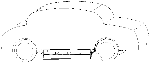 Lifting power battery bin and battery replacing method