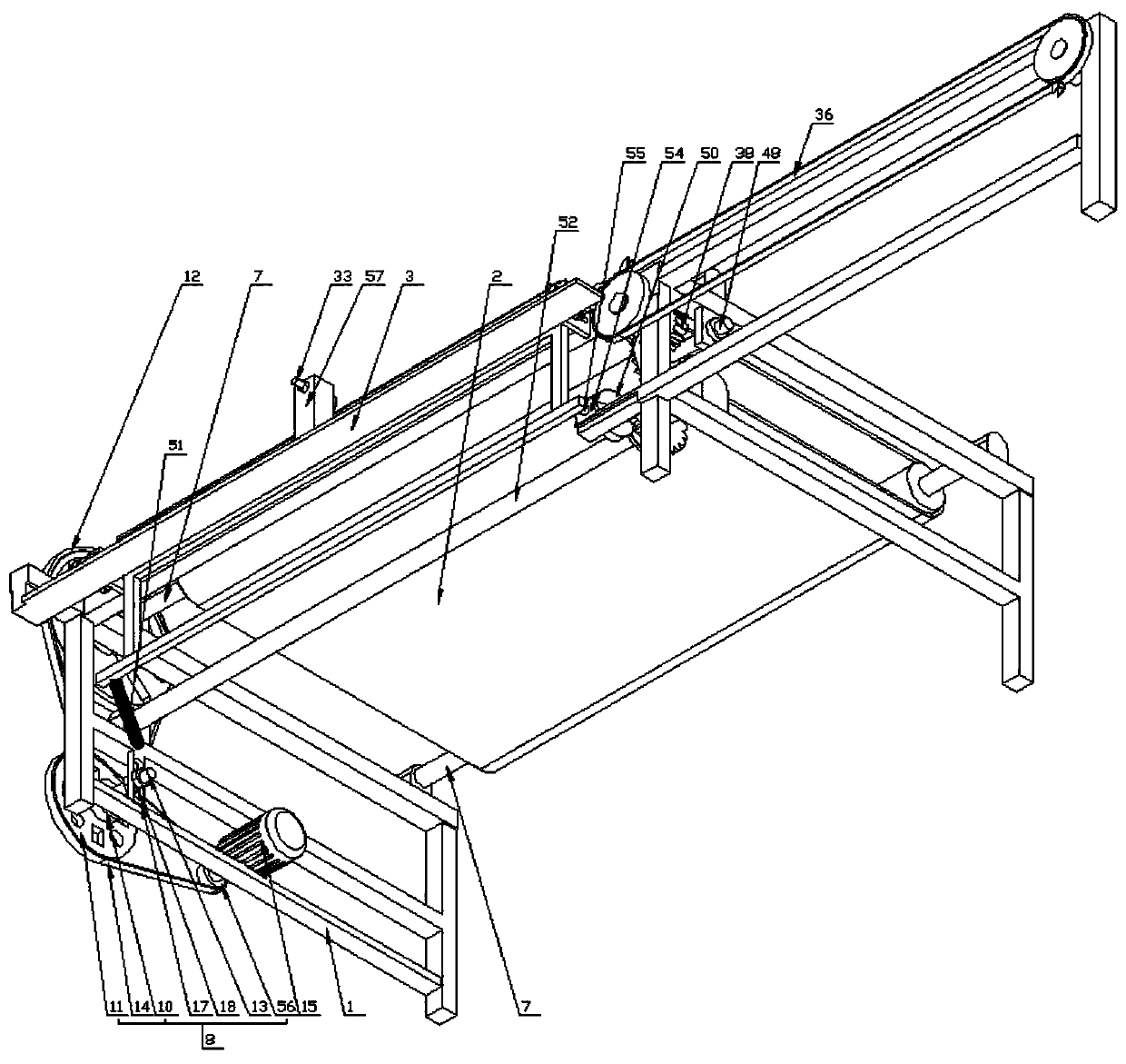 A device for extracting brazing and cutting materials for insulating crepe paper tubes