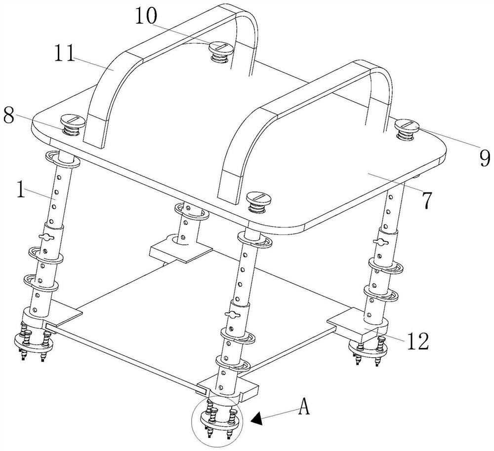 Light high-strength tent support