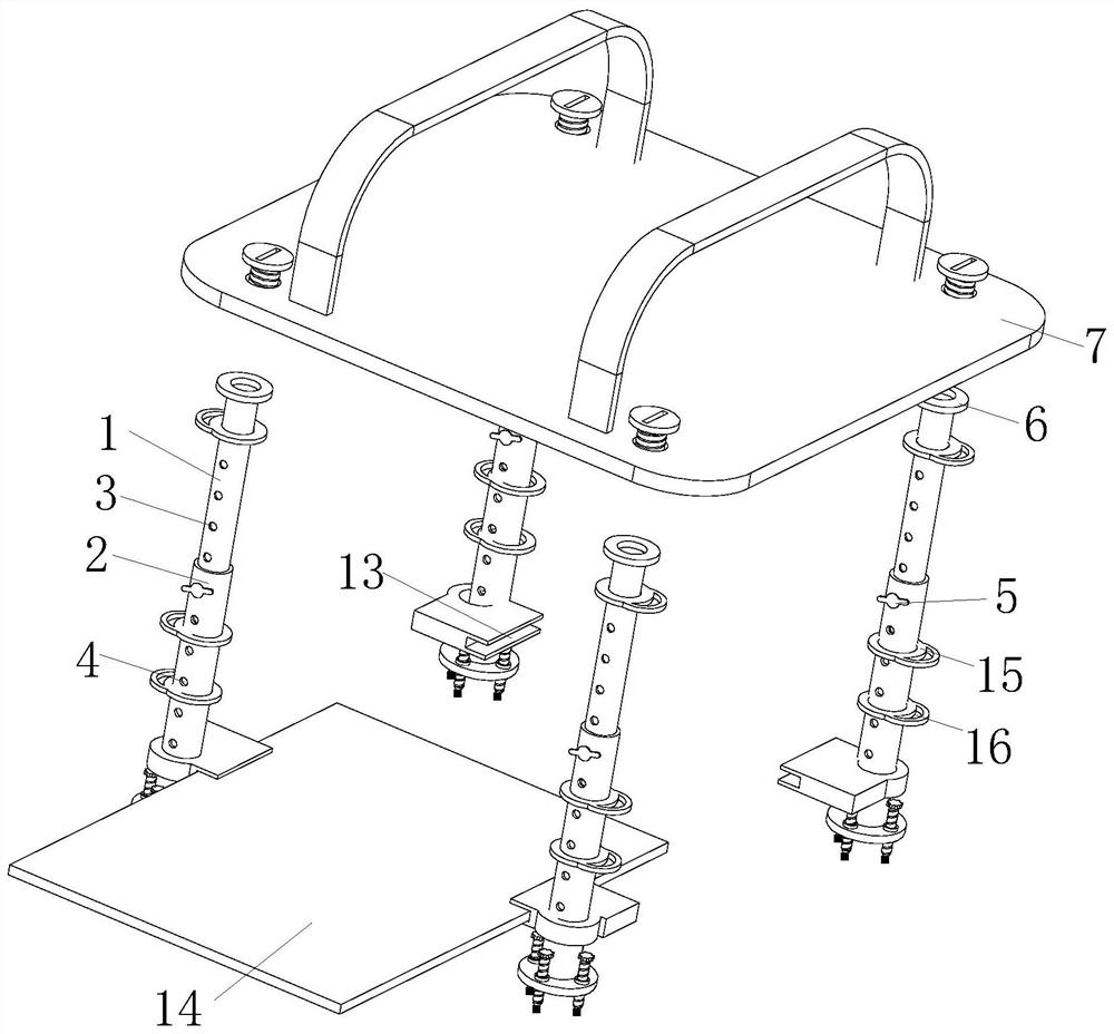 Light high-strength tent support