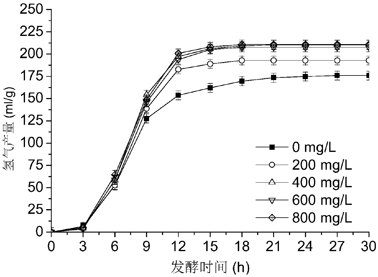 Manganese-doped magnetic carbon and preparation and application of magnetic carbon in dark fermentation hydrogen production