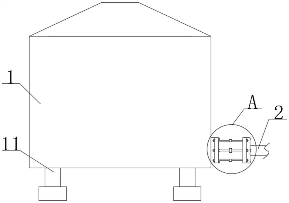 Double-bed gasification furnace using universal expansion joint to connect furnace bottom air inlet pipe and circulating fluidized bed