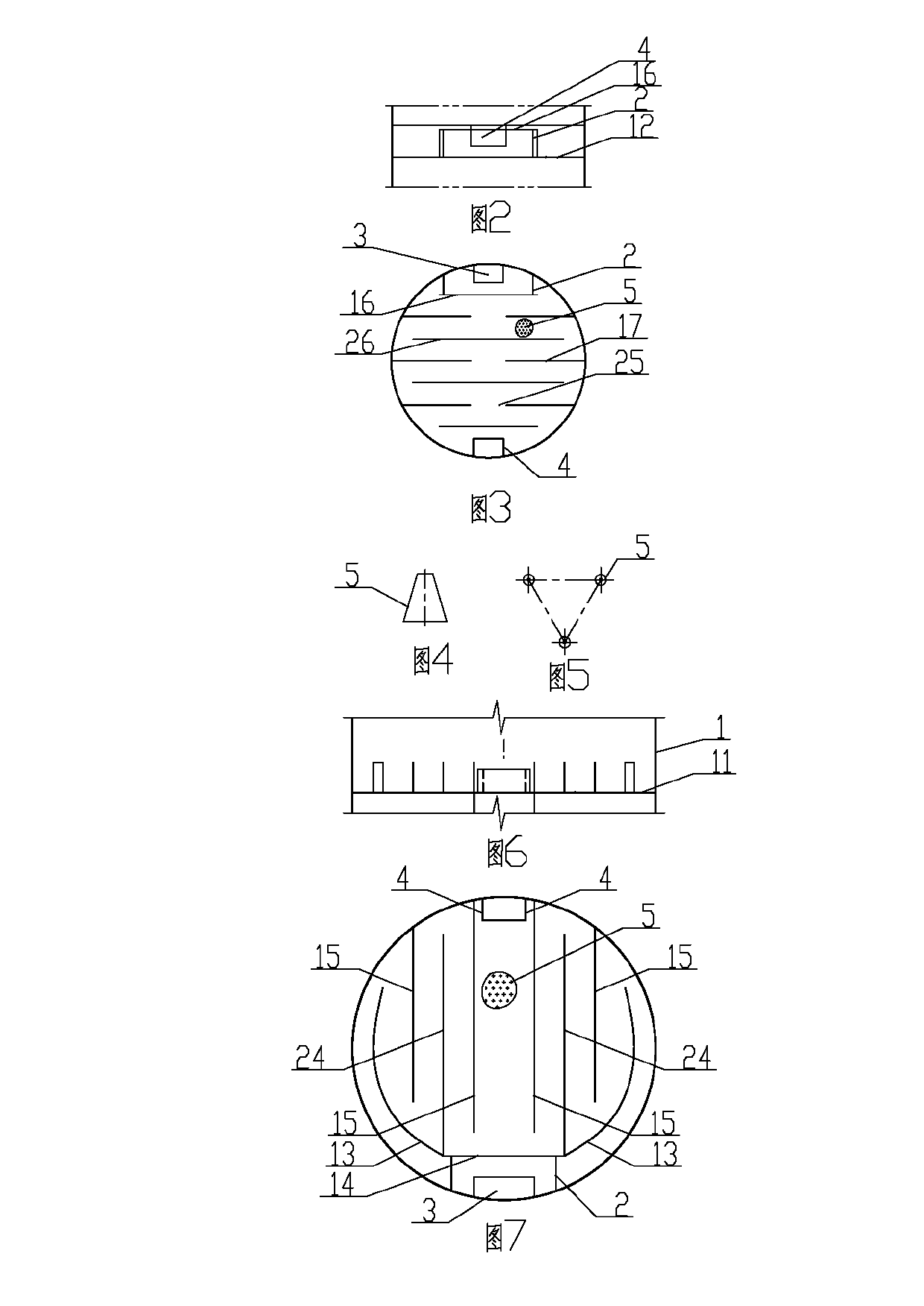 Stripping tower device with double overflow weir plates