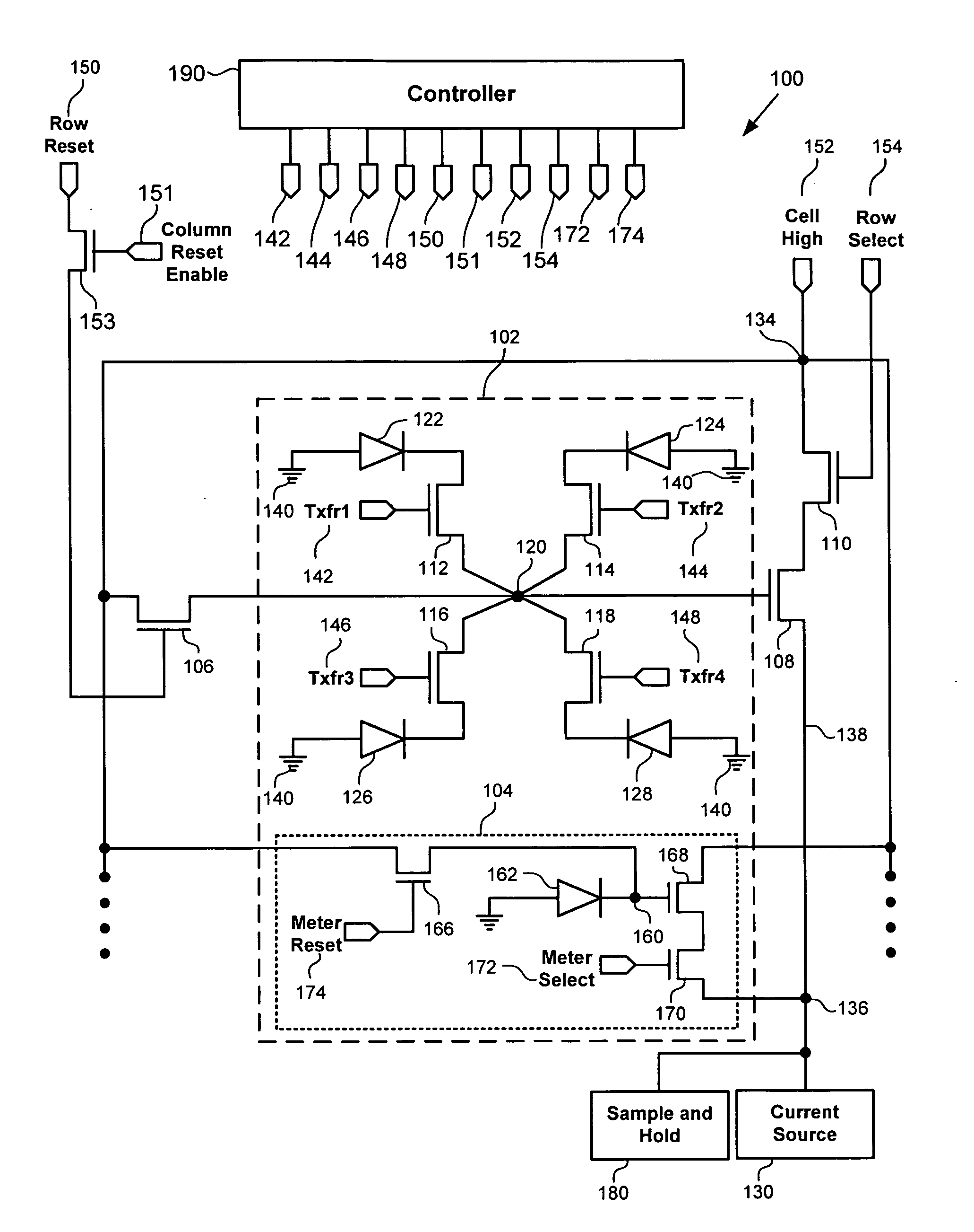 Wide dynamic range image sensor and method of use