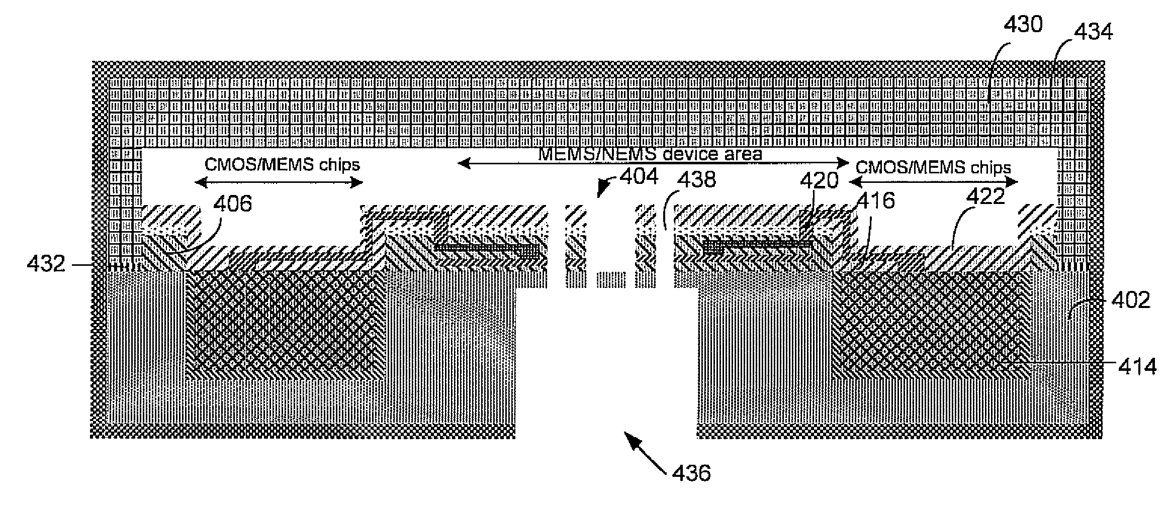 Method of forming monolithic cmos-mems hybrid integrated, packaged structures