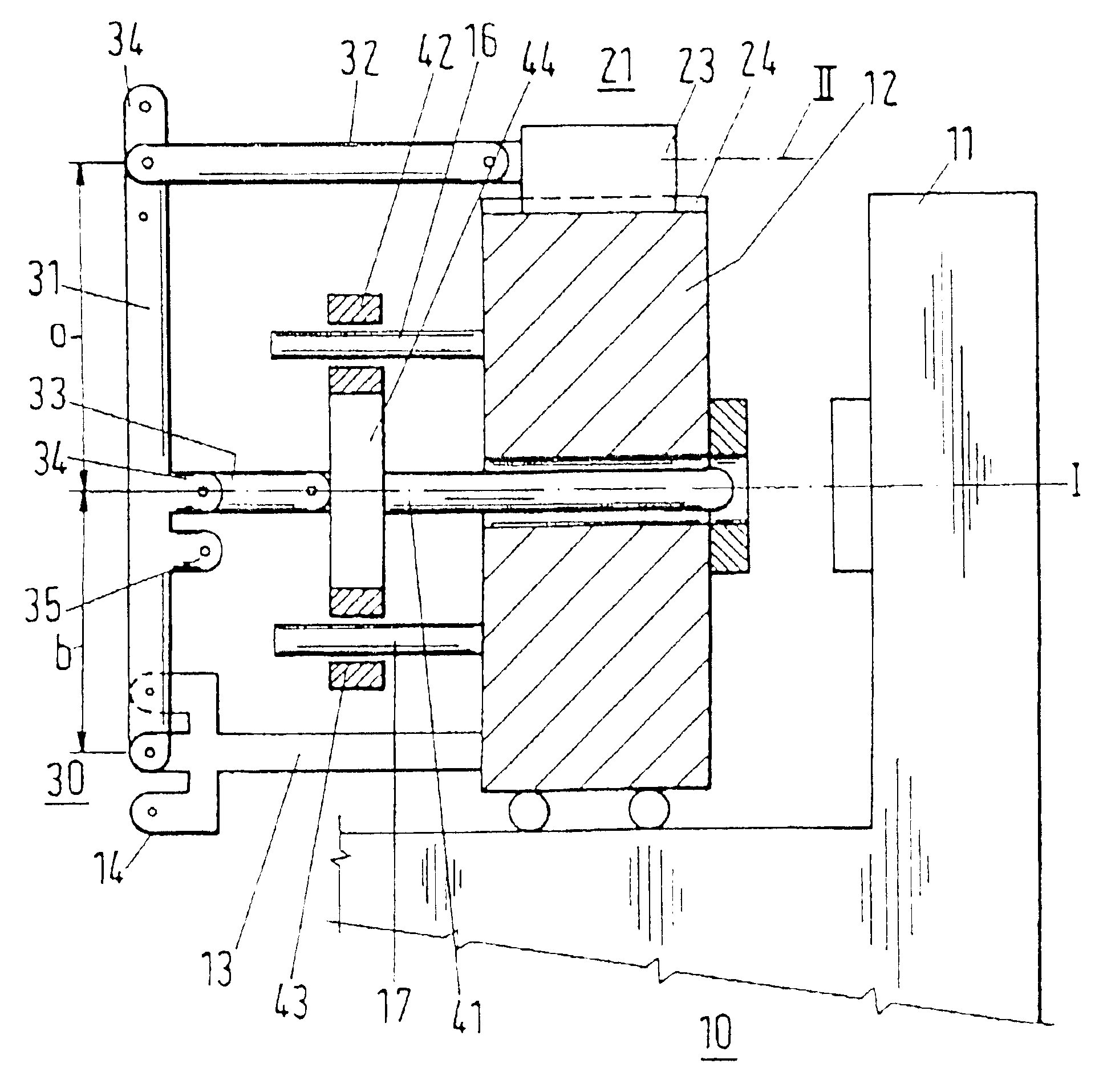 Ejector device for an injection molding machine for plastics