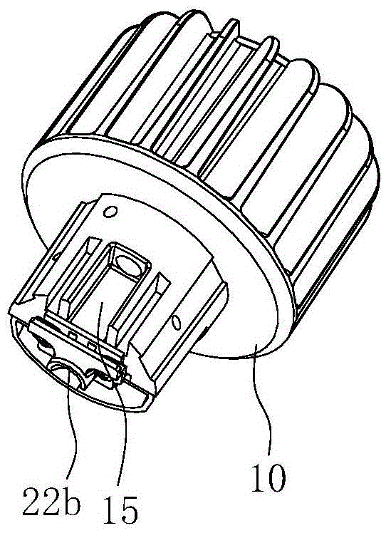 LED high beam and low beam integrated headlamp module for battery cars or motorcycles