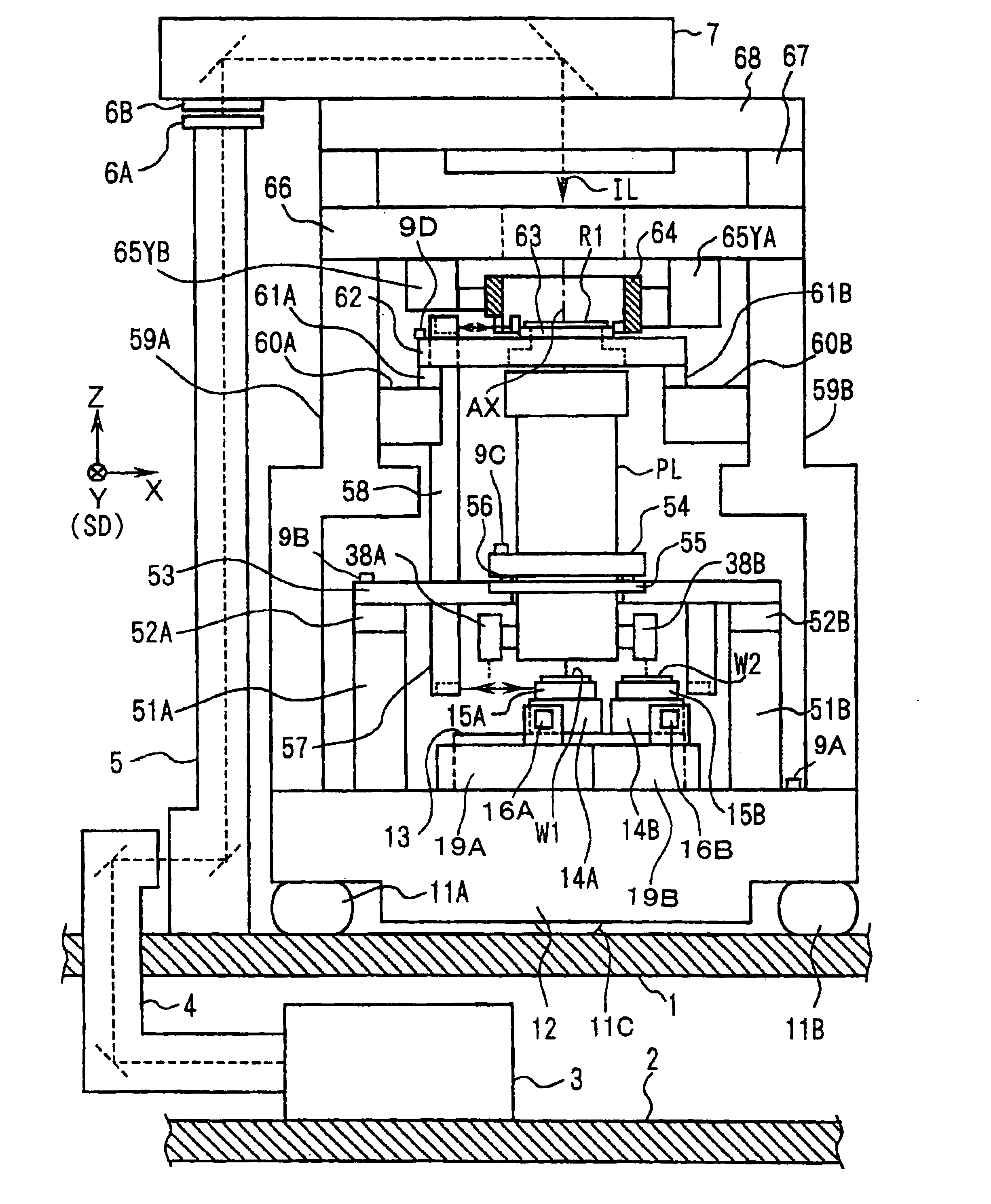 Exposure method and apparatus