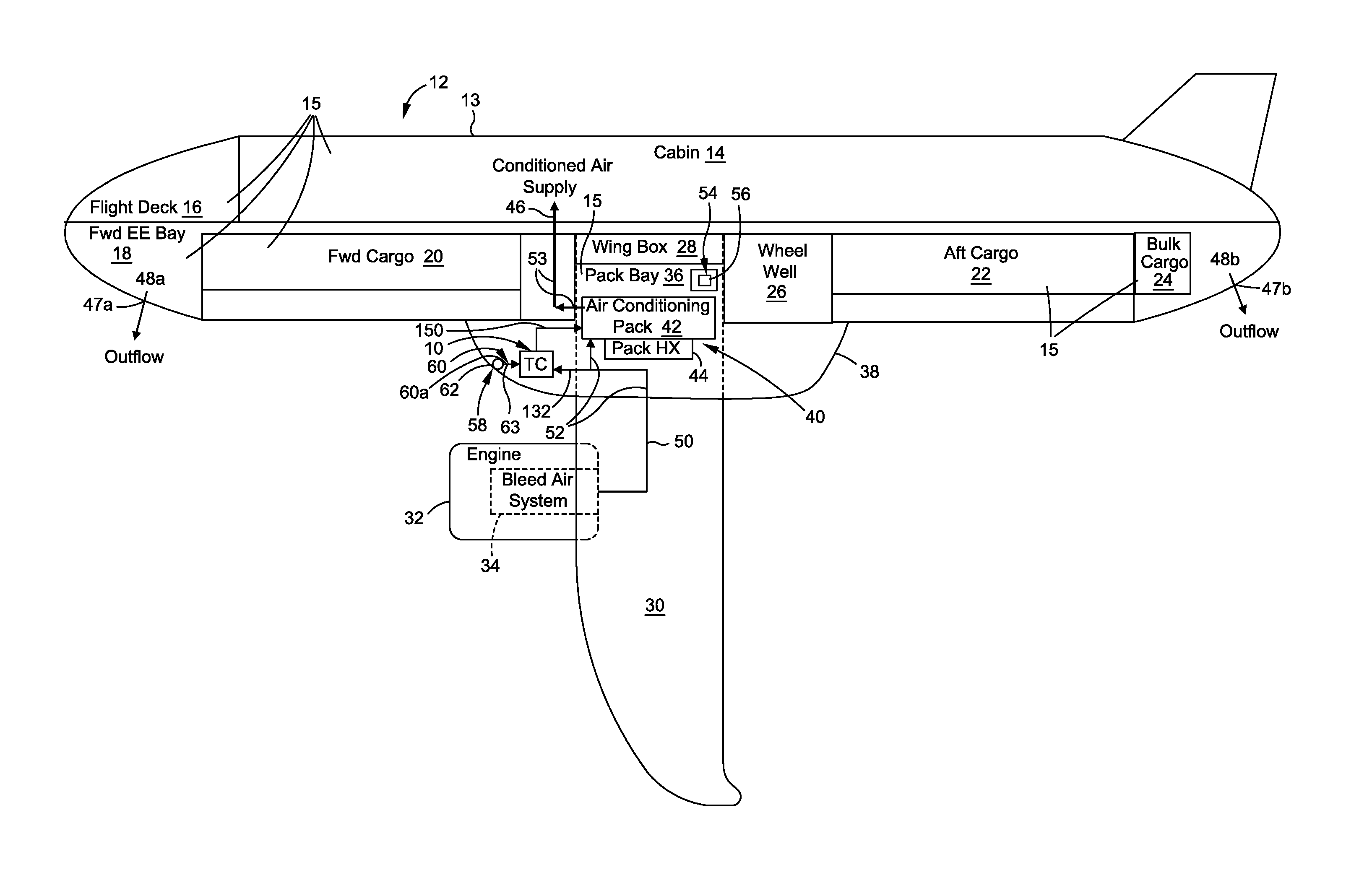 Turbo-Compressor System and Method for Extracting Energy from an Aircraft Engine