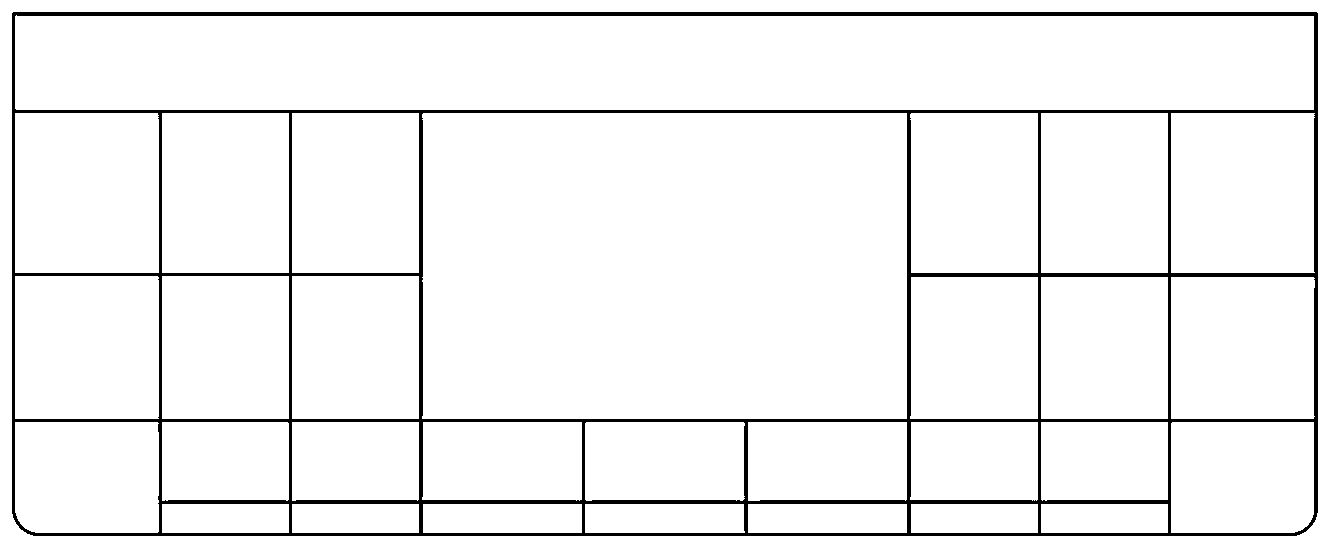 Semi-submersible platform with horizontally downward floating body