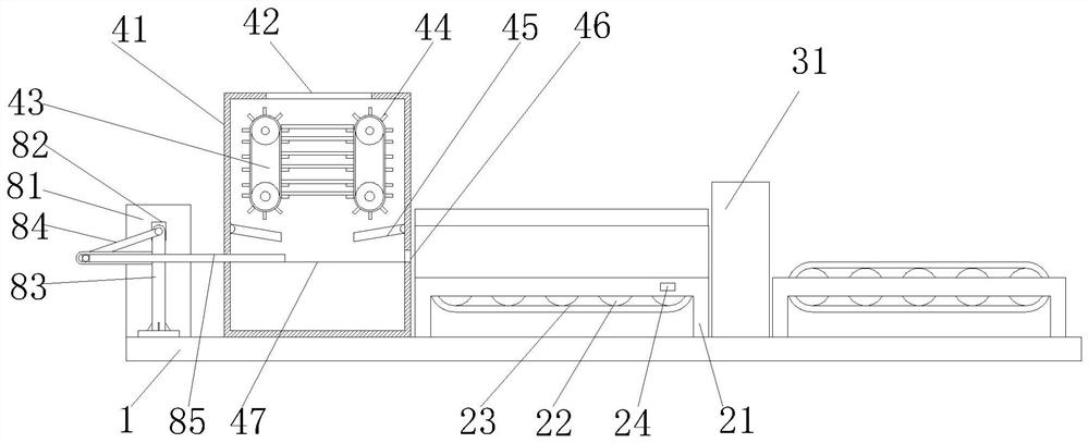 Automobile cold-rolled strip steel material processing system