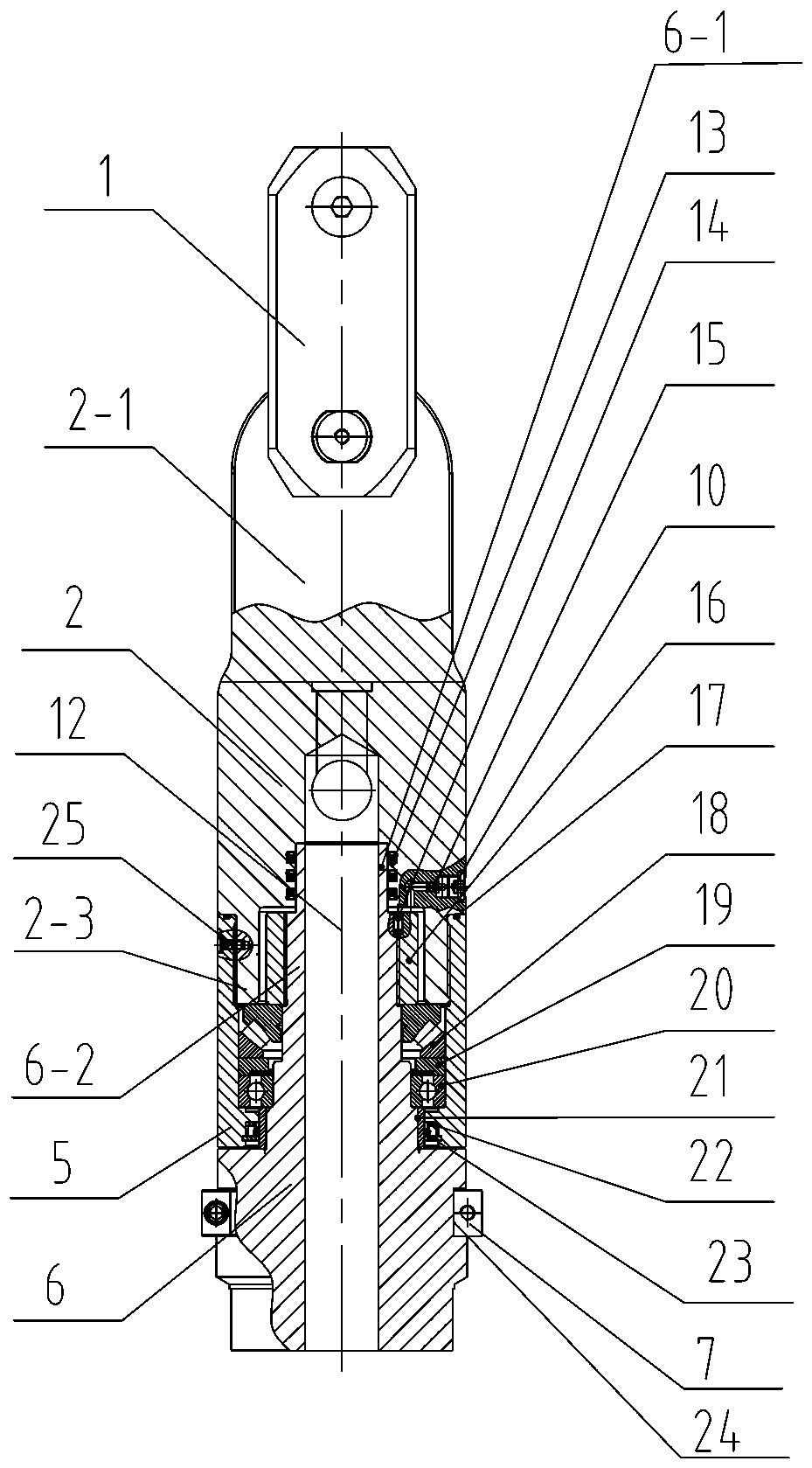 Rotary drilling rig elevator with gas transmission channel therein