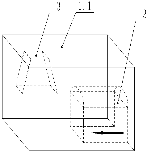 Physical simulation experiment method for detecting position of water accumulated goaf in excavation