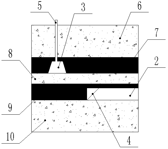 Physical simulation experiment method for detecting position of water accumulated goaf in excavation