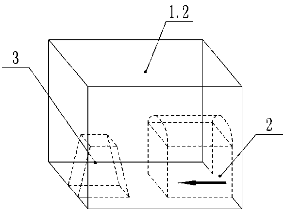 Physical simulation experiment method for detecting position of water accumulated goaf in excavation