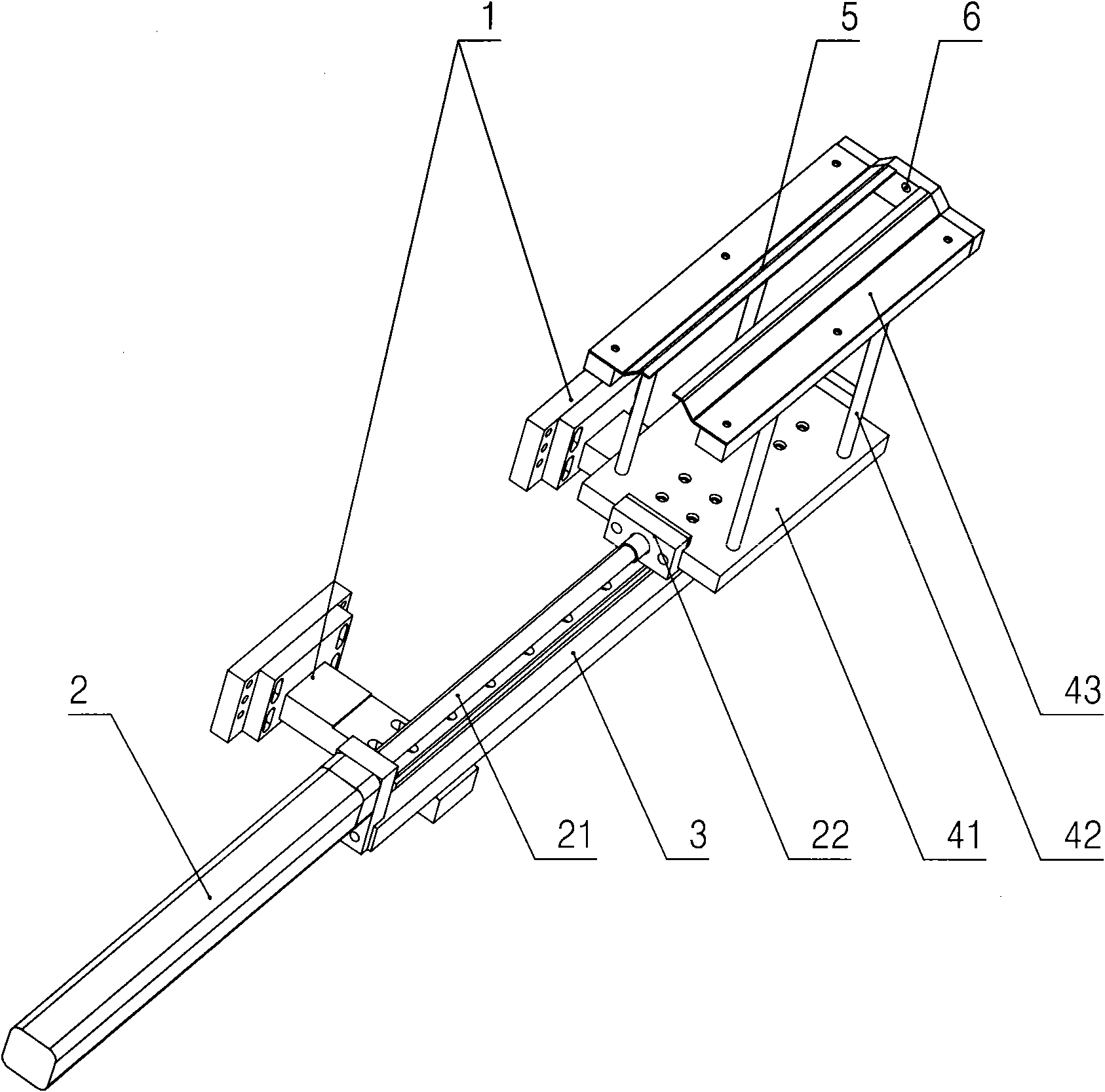 Bottle conveying device of bottle blowing machine