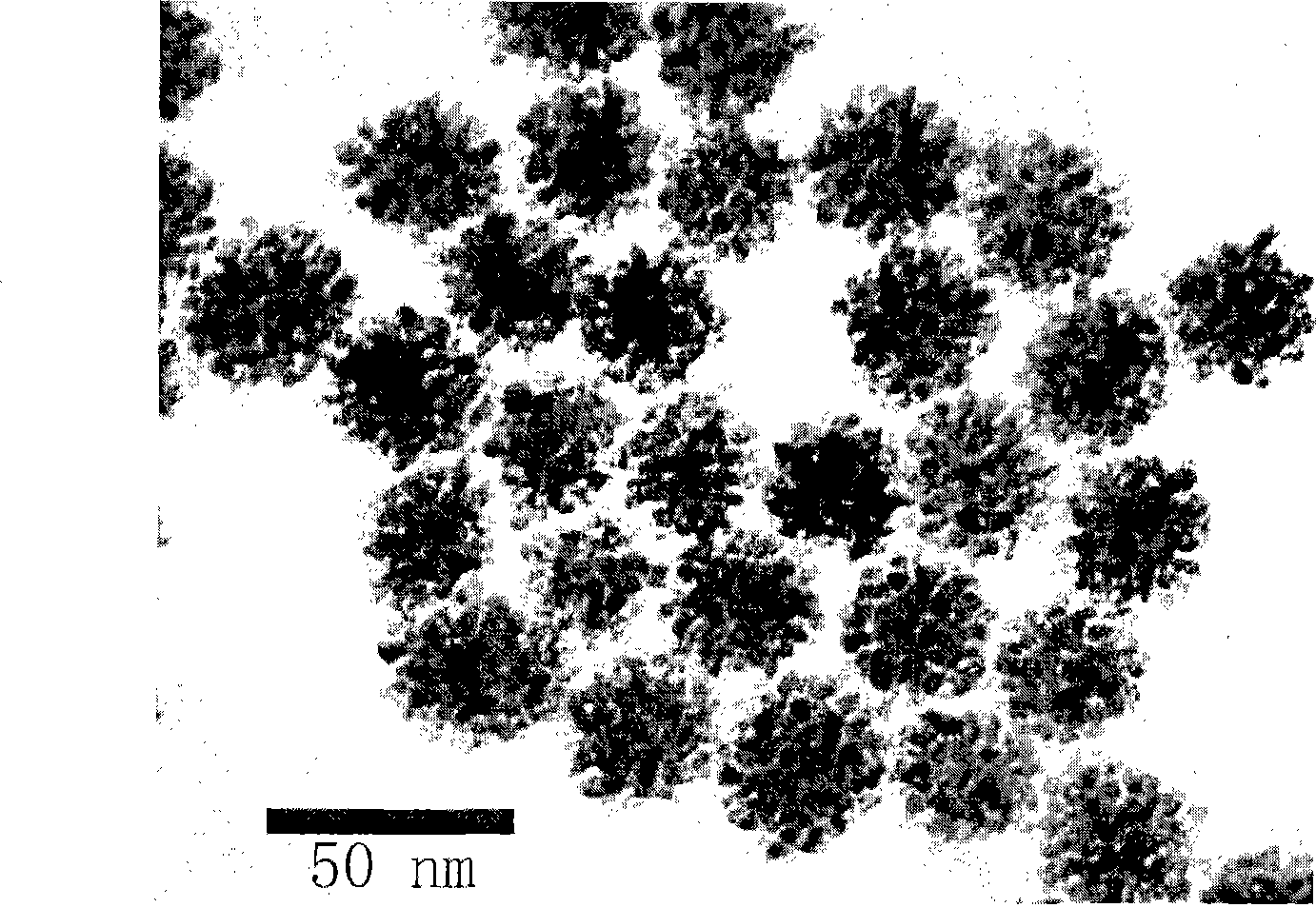 Method for preparing monodisperse flower-shaped gold/platinum hybrid nano particles having different particle diameters