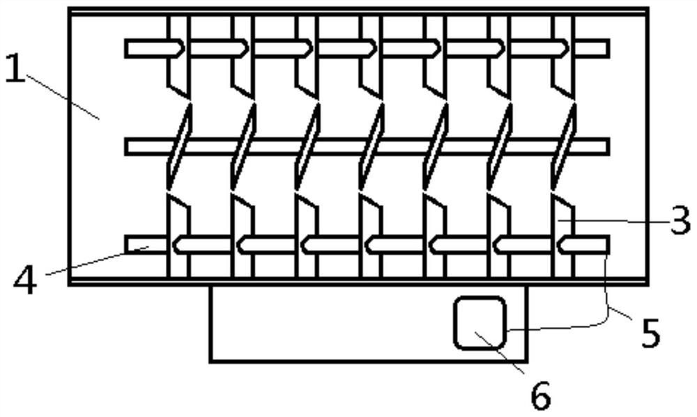 A heater for an evenly heated air duct