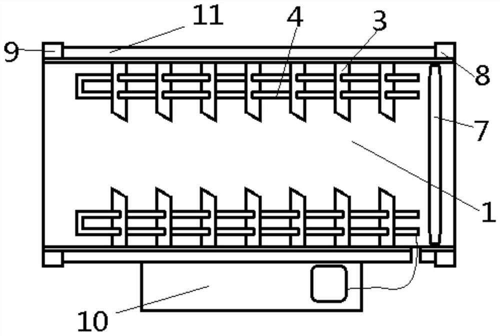 A heater for an evenly heated air duct