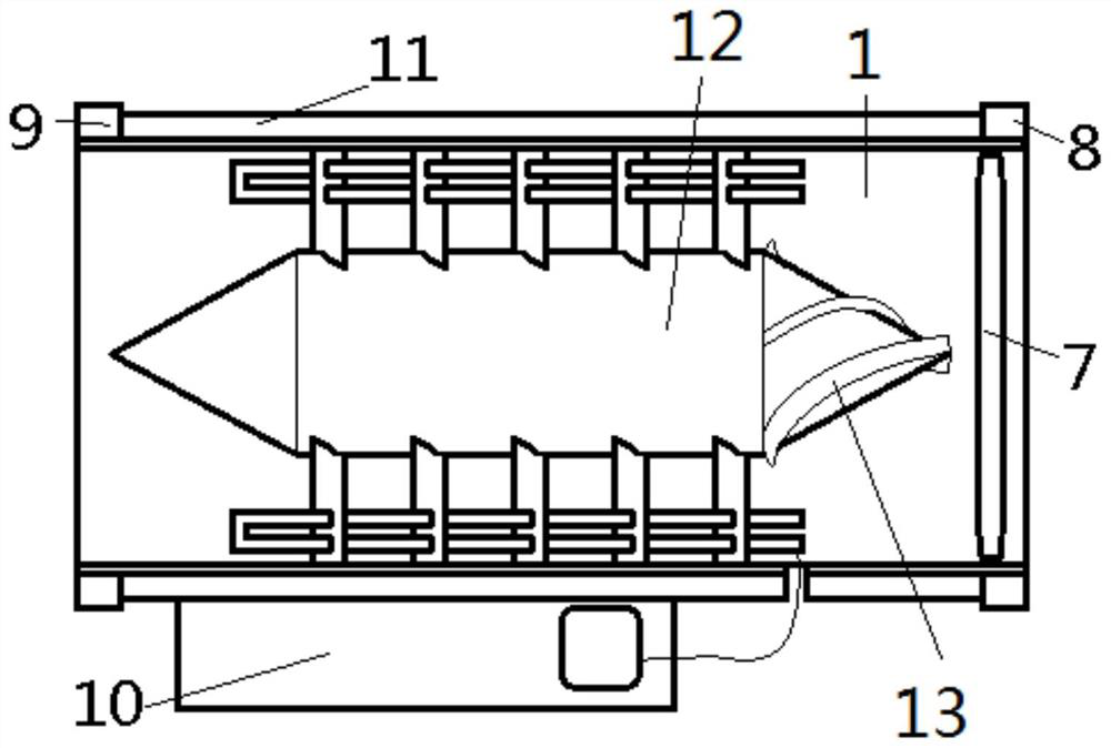 A heater for an evenly heated air duct