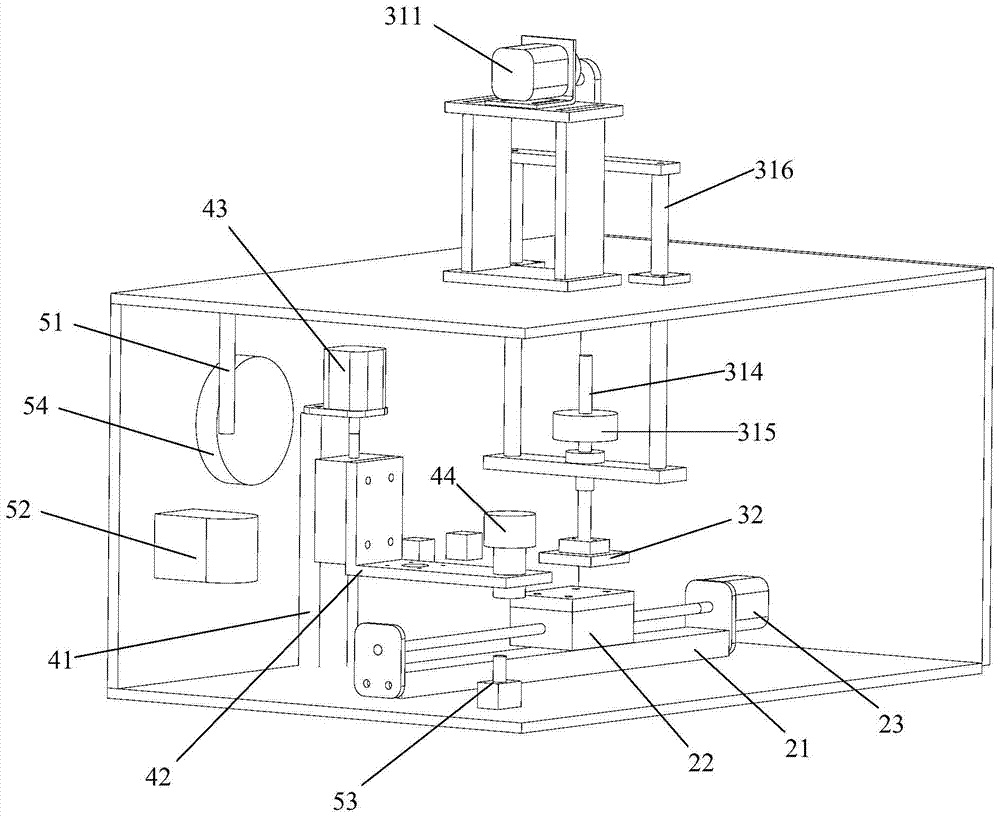 A friction generator testing device