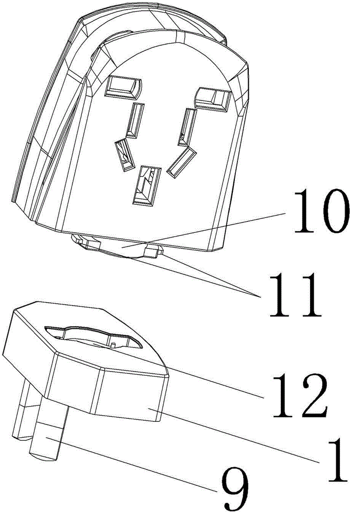 Combinable-type power adapter