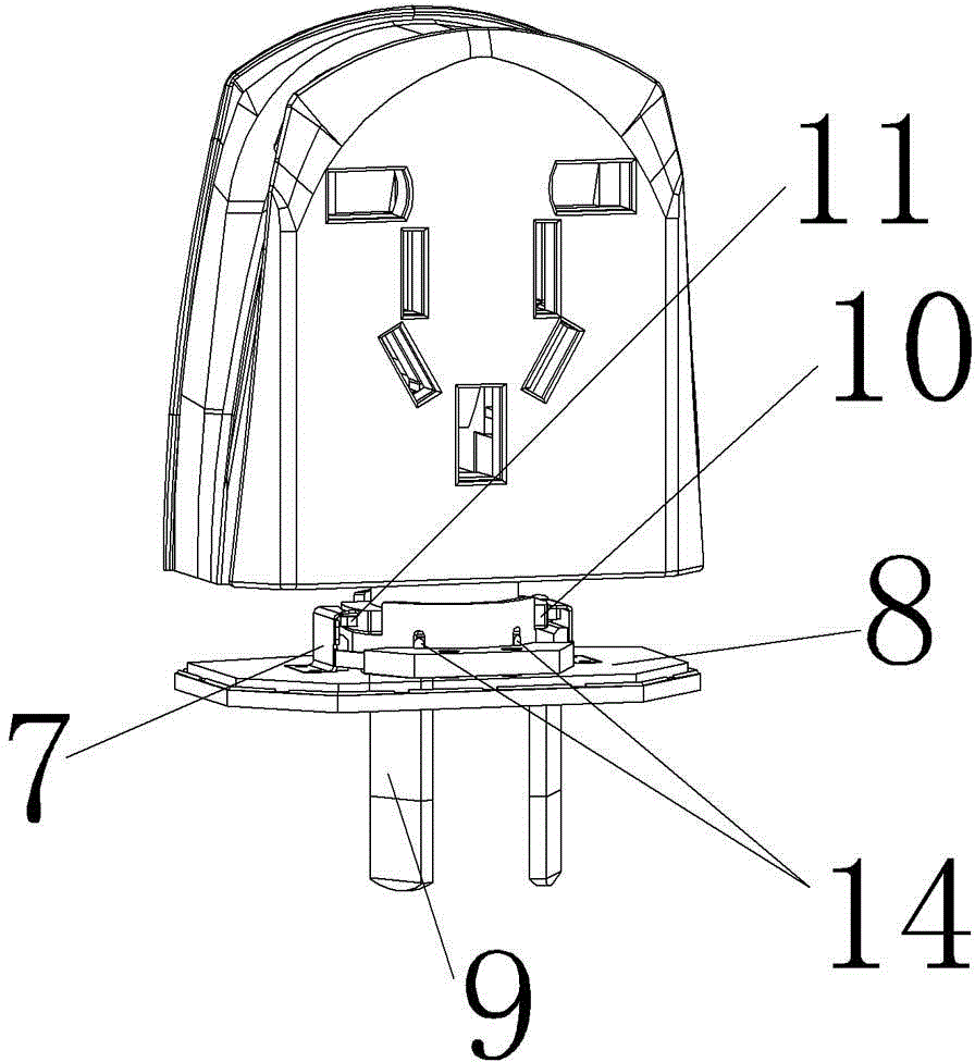 Combinable-type power adapter