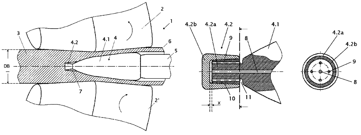 Piercing mandrel having an improved service life for producing seamless tubes