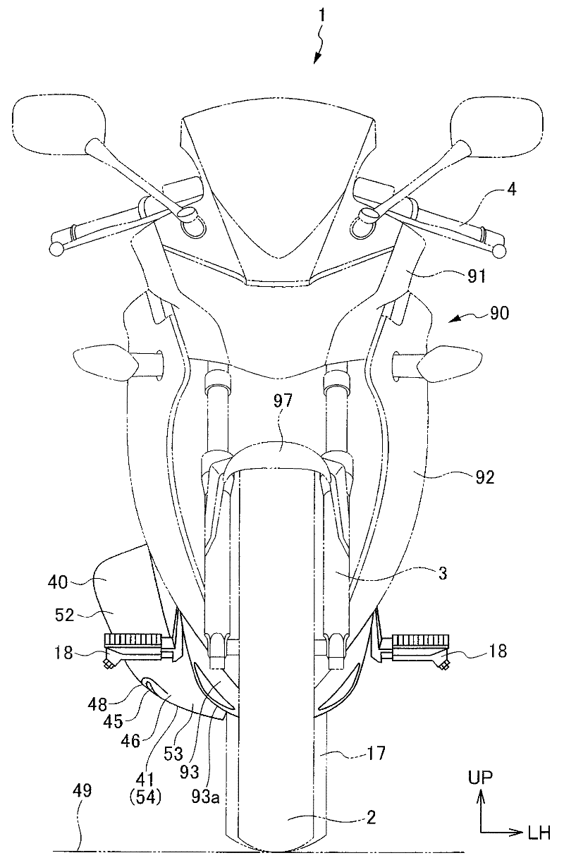 Striding type vehicle