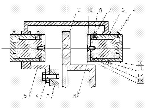 Permanent magnet braking and frictional braking combined brake and braking method