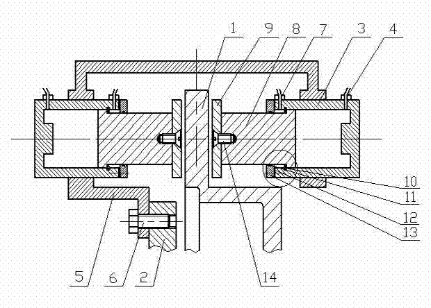 Permanent magnet braking and frictional braking combined brake and braking method