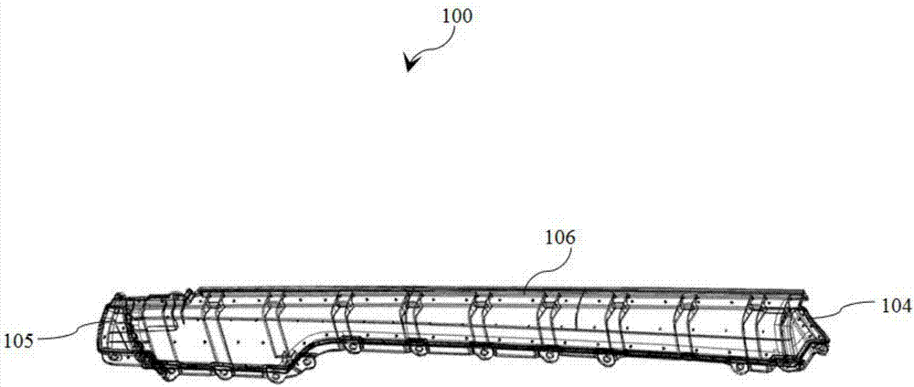 Hemming device for upper door trim