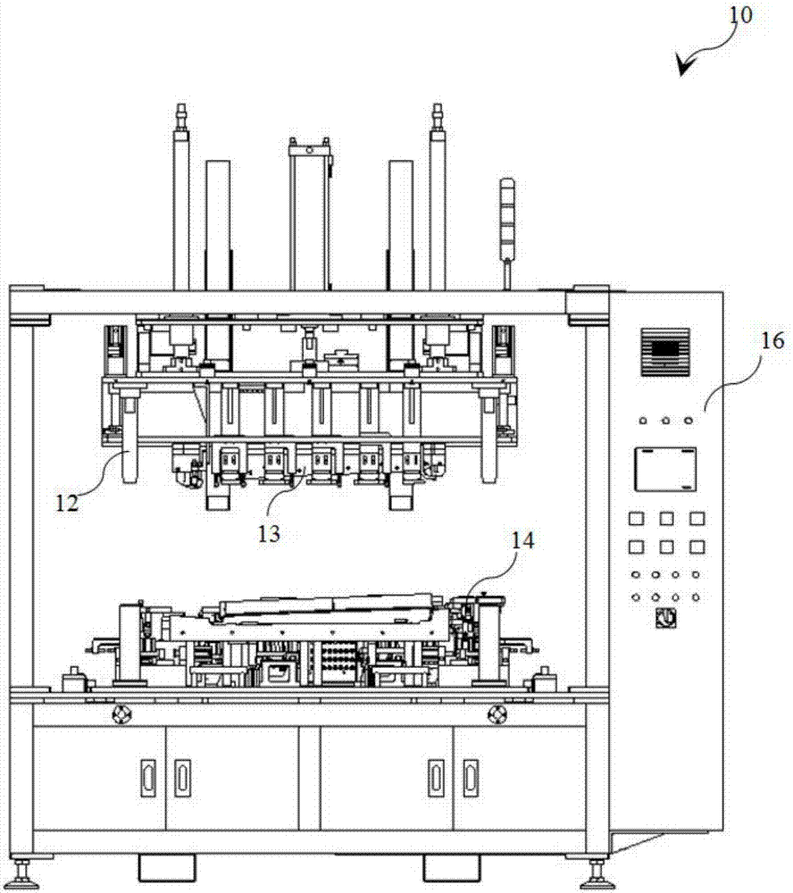 Hemming device for upper door trim