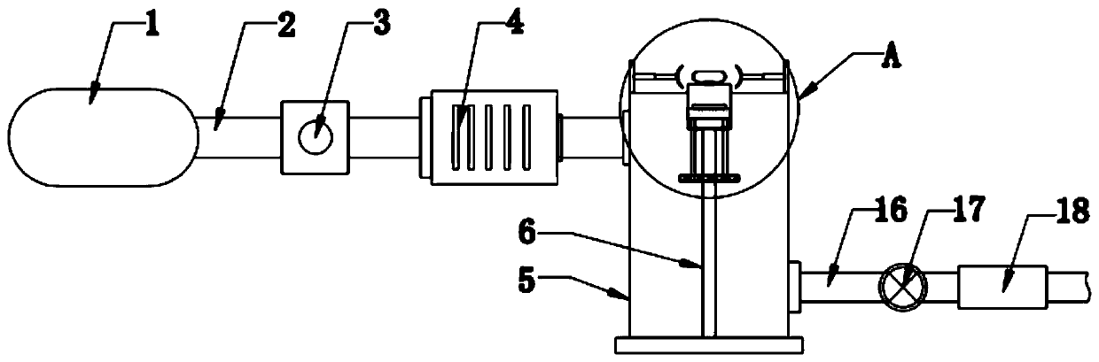 Abamectin microcapsule suspending agent production device with quantitative function