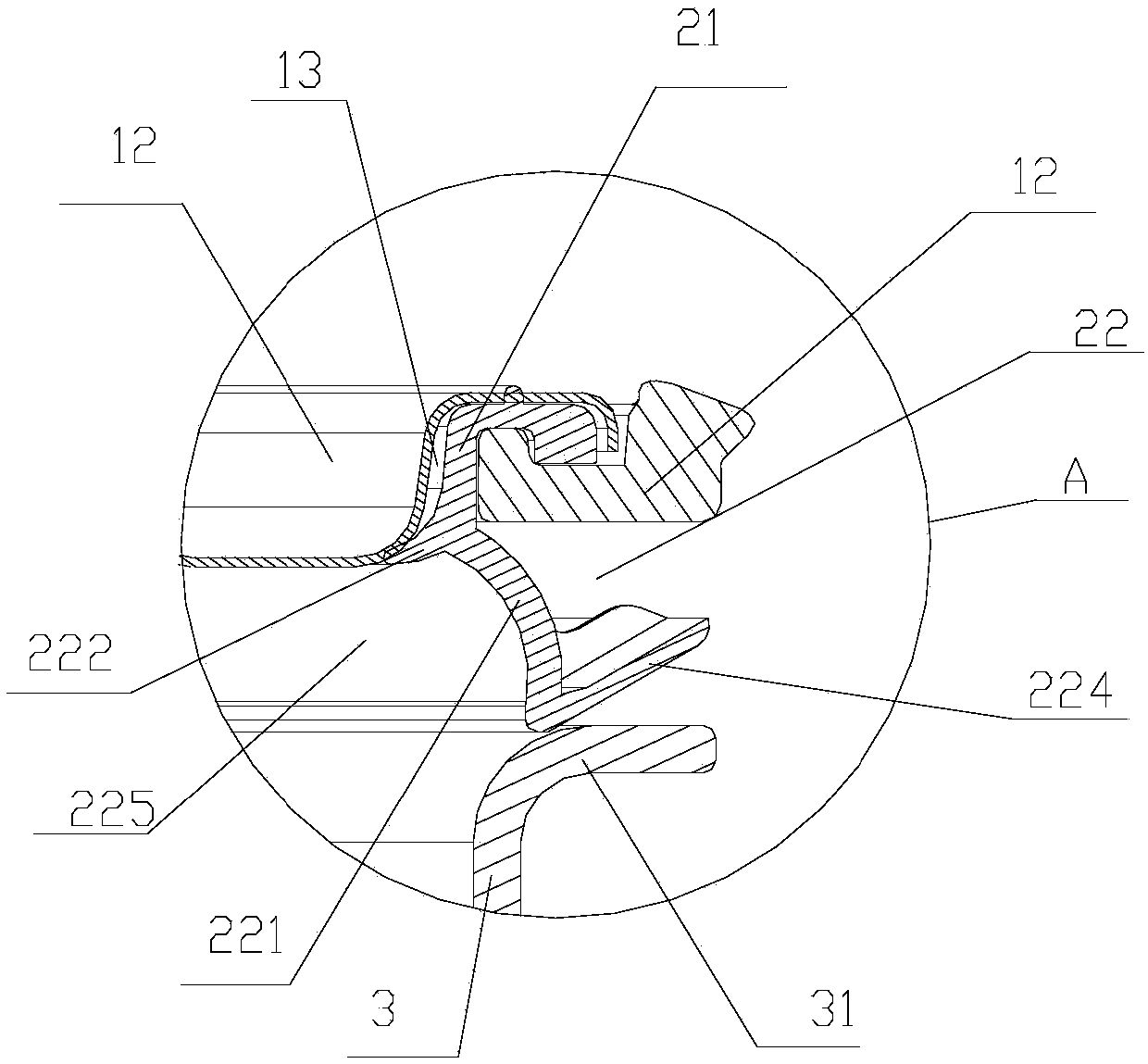 Seal ring on cover plate component, cover plate component, upper cover component and electric appliance