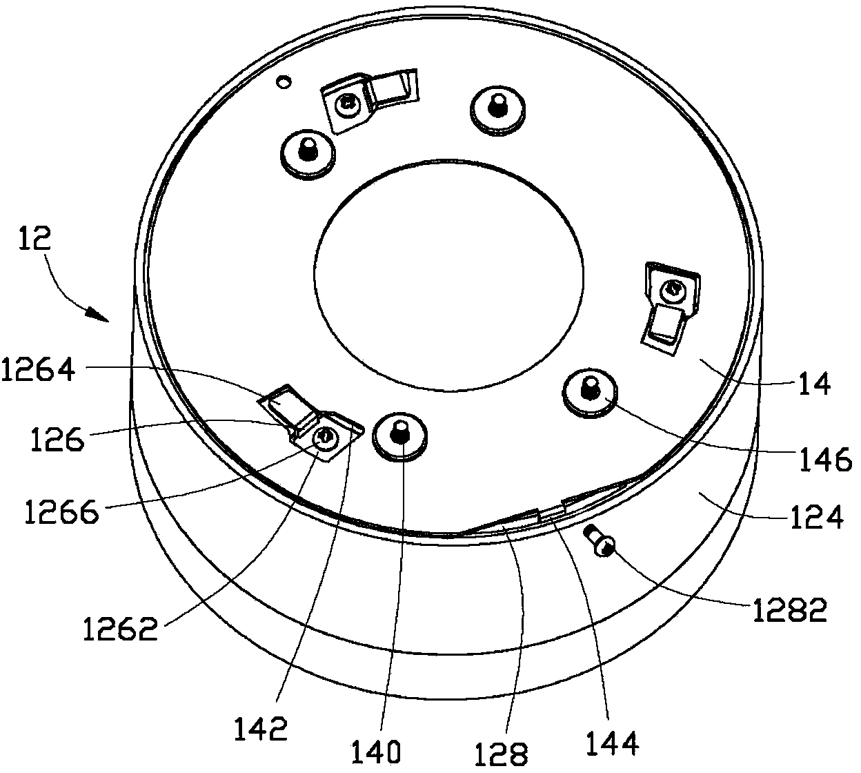 Monitor fixing device