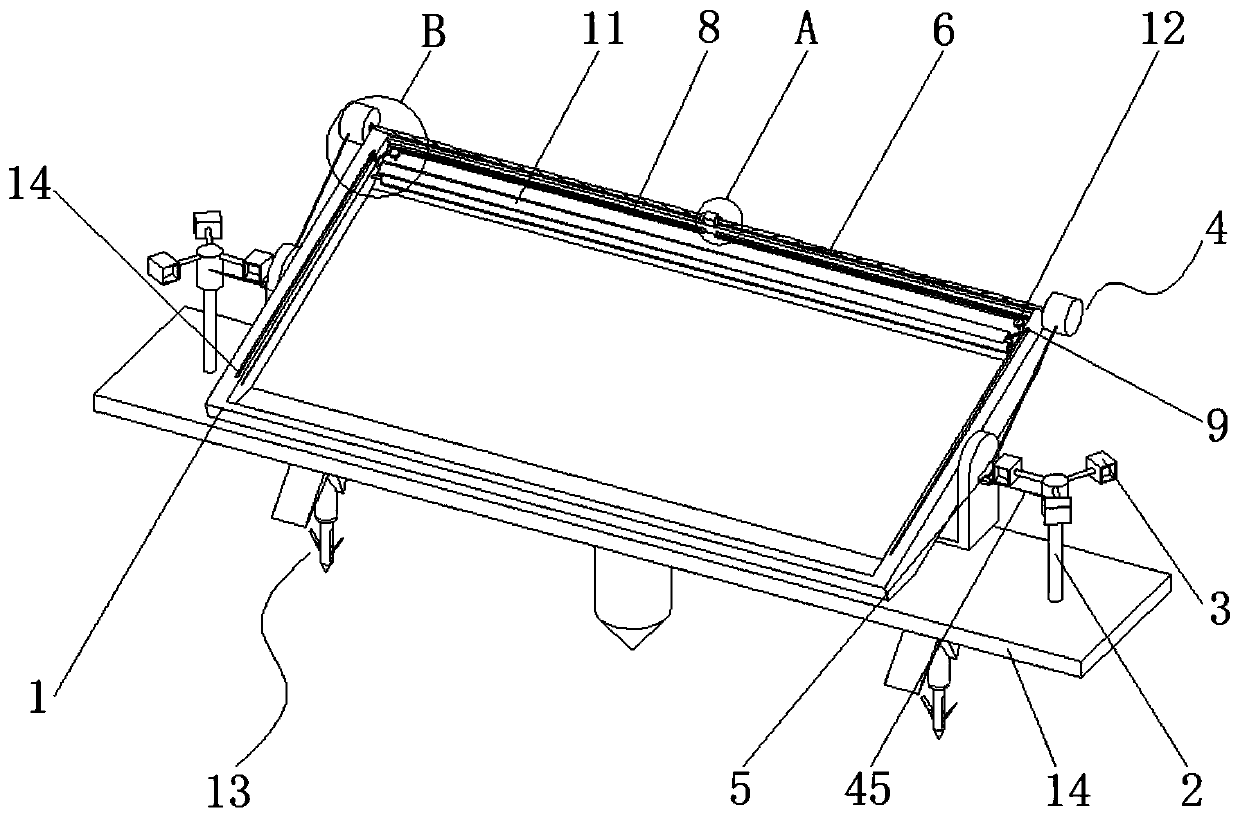 Protection mechanism for rooted photovoltaic panel in desert region