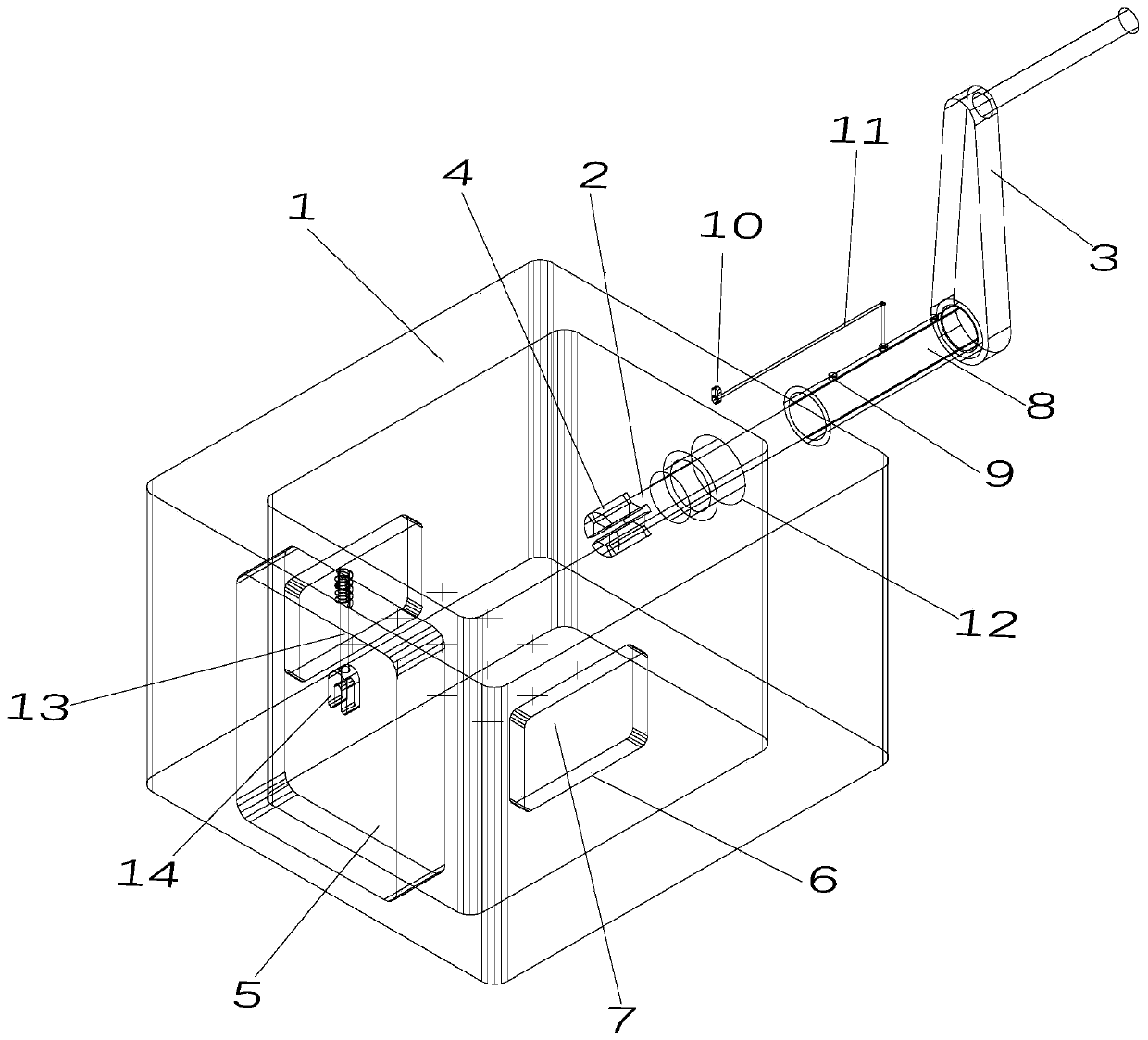 Device capable of rasping cylindrical surface of bar at low speed