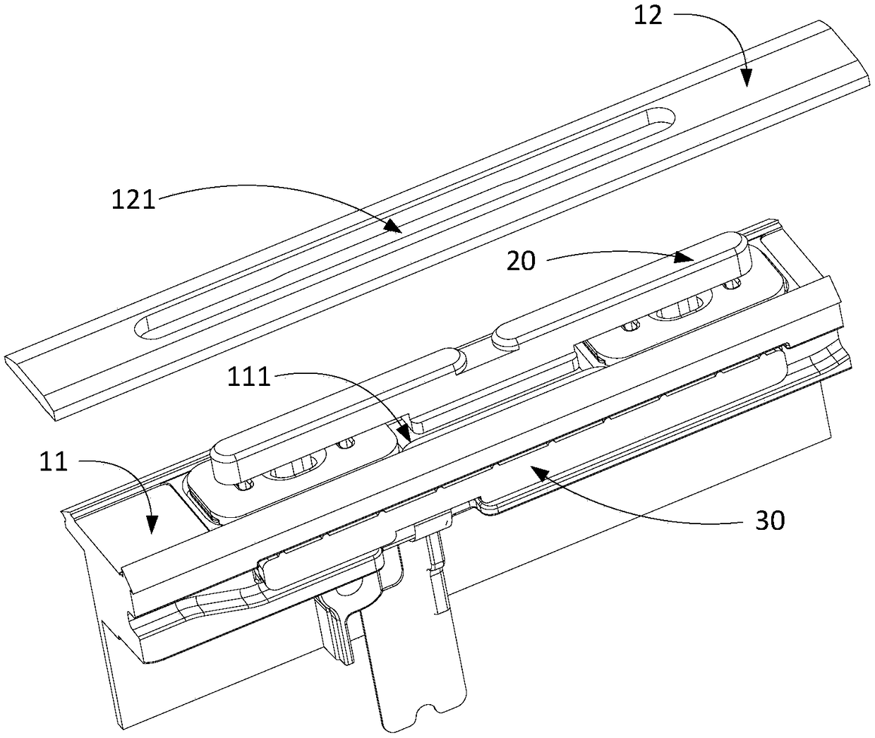 Key component for electronic device and electronic device