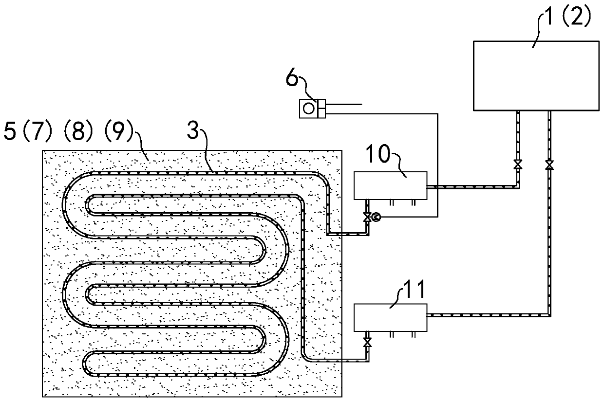 Floor radiation air-conditioning system based on latent heat thermal fluid