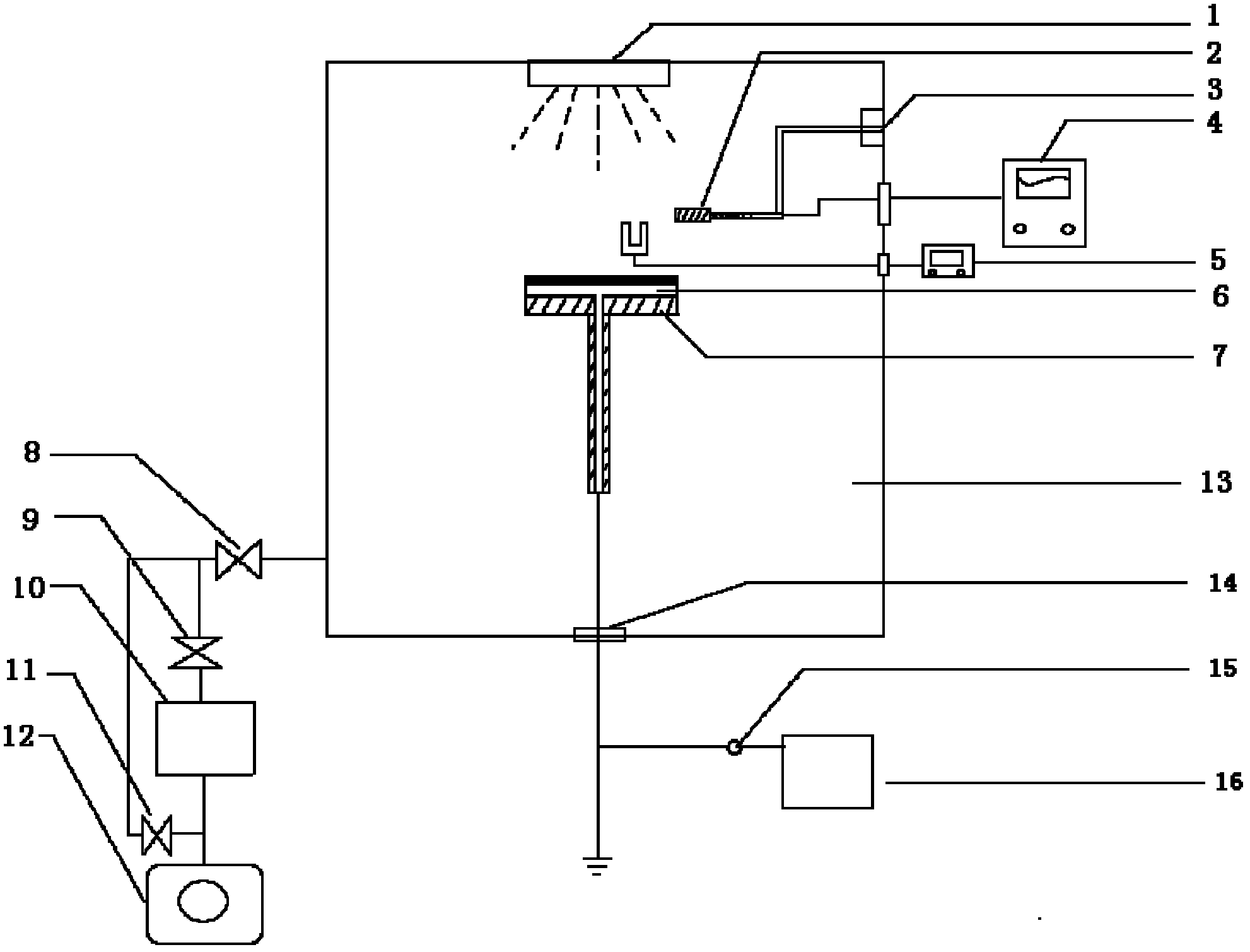 Device and method for on-orbit monitoring of charging of satellite material surface