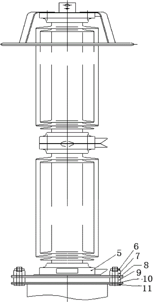 Rubber spring damping shock absorber